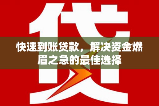 新河快速到账贷款，解决资金燃眉之急的最佳选择