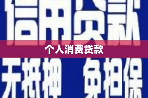 新河个人消费贷款