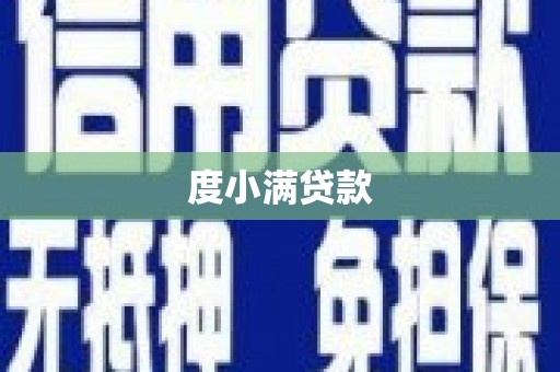 新河度小满贷款