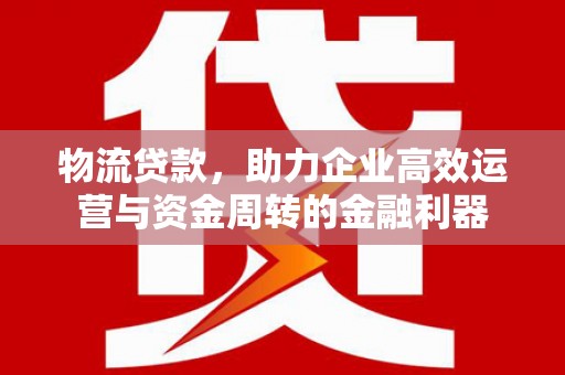 新河物流贷款，助力企业高效运营与资金周转的金融利器