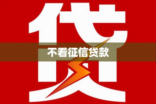 新河不看征信贷款