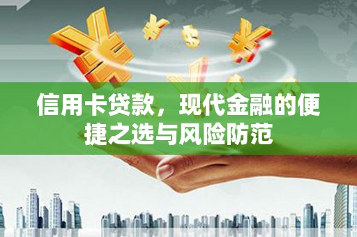 新河信用卡贷款，现代金融的便捷之选与风险防范
