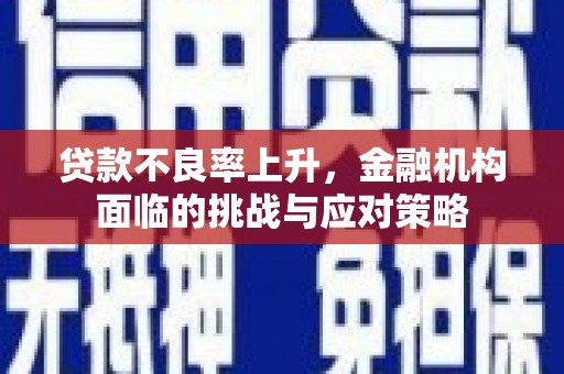 新河贷款不良率上升，金融机构面临的挑战与应对策略