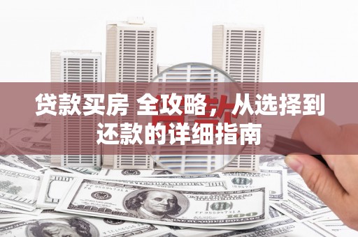 新河贷款买房 全攻略，从选择到还款的详细指南