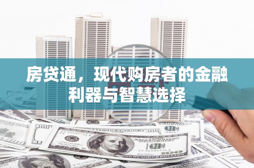 新河房贷通，现代购房者的金融利器与智慧选择