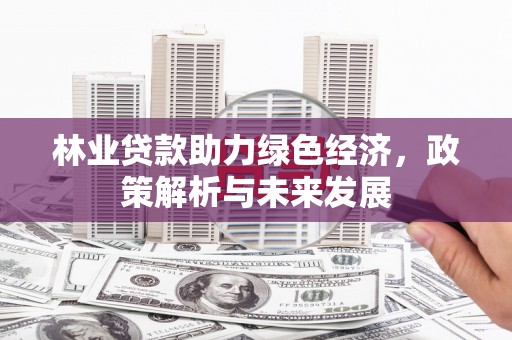新河林业贷款助力绿色经济，政策解析与未来发展