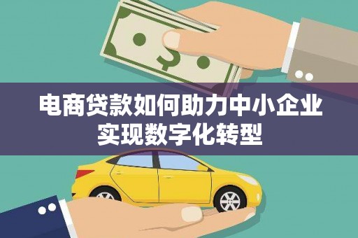 新河电商贷款如何助力中小企业实现数字化转型