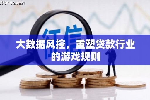 新河大数据风控，重塑贷款行业的游戏规则