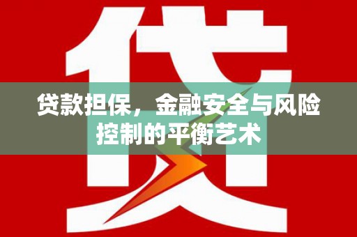 新河贷款担保，金融安全与风险控制的平衡艺术