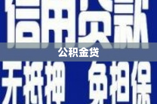 新河公积金贷