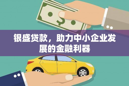 新河银盛贷款，助力中小企业发展的金融利器