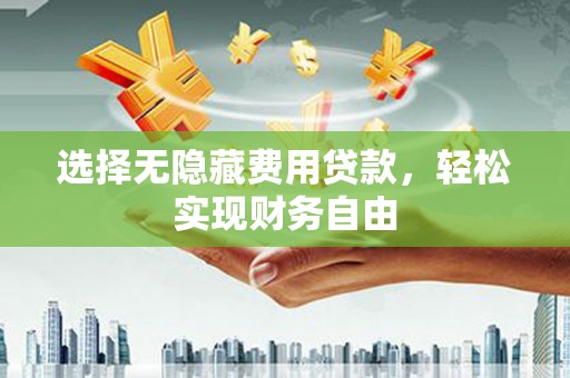 新河选择无隐藏费用贷款，轻松实现财务自由