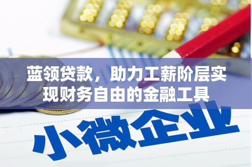 新河蓝领贷款，助力工薪阶层实现财务自由的金融工具