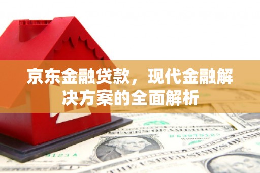 新河京东金融贷款，现代金融解决方案的全面解析
