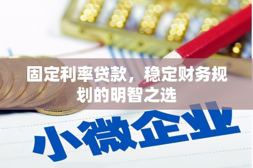 新河固定利率贷款，稳定财务规划的明智之选