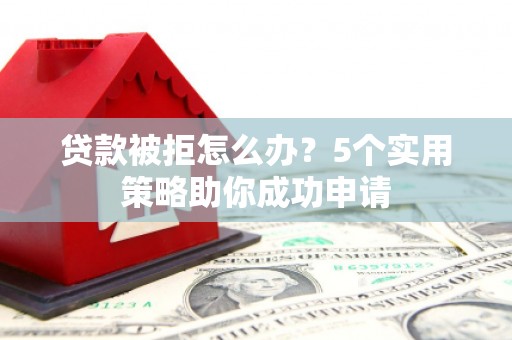 新河贷款被拒怎么办？5个实用策略助你成功申请