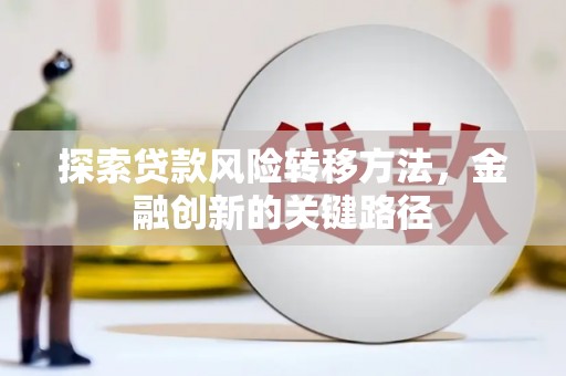 新河探索贷款风险转移方法，金融创新的关键路径