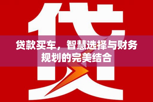 新河贷款买车，智慧选择与财务规划的完美结合