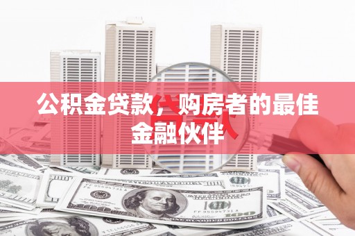 新河公积金贷款，购房者的最佳金融伙伴