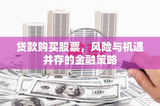 新河贷款购买股票，风险与机遇并存的金融策略