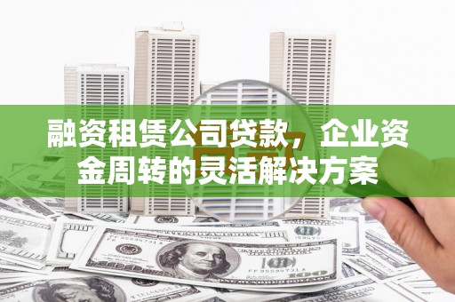 新河融资租赁公司贷款，企业资金周转的灵活解决方案