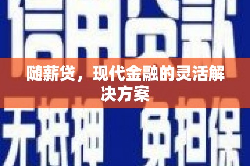新河随薪贷，现代金融的灵活解决方案