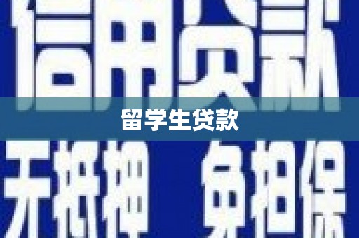 新河留学生贷款