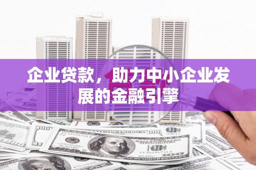 新河企业贷款，助力中小企业发展的金融引擎