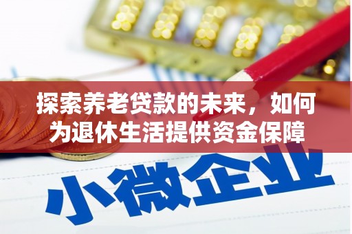 新河探索养老贷款的未来，如何为退休生活提供资金保障