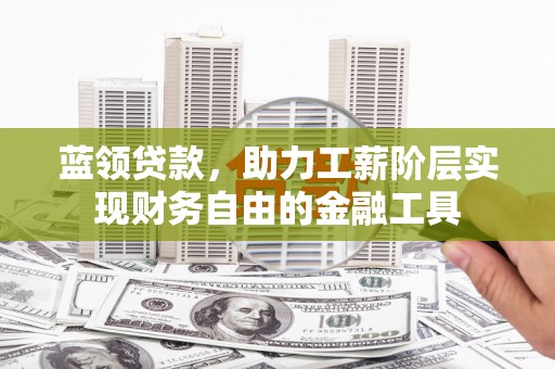 新河蓝领贷款，助力工薪阶层实现财务自由的金融工具
