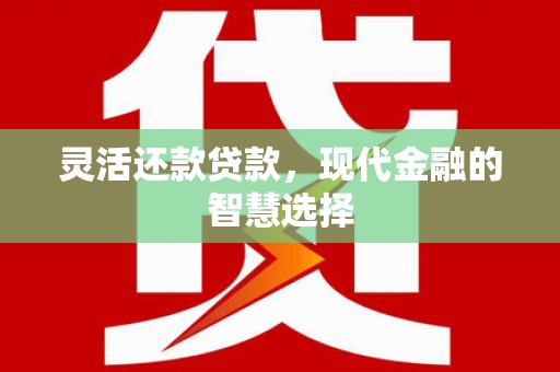 新河灵活还款贷款，现代金融的智慧选择