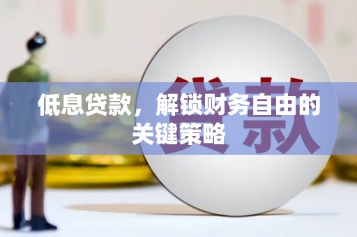 新河低息贷款，解锁财务自由的关键策略