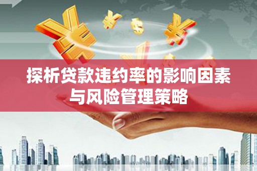 新河探析贷款违约率的影响因素与风险管理策略