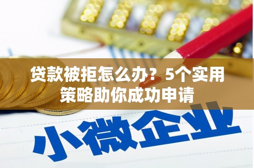 新河贷款被拒怎么办？5个实用策略助你成功申请