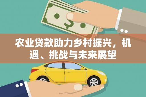 新河农业贷款助力乡村振兴，机遇、挑战与未来展望