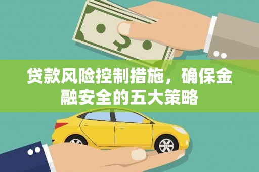 新河贷款风险控制措施，确保金融安全的五大策略