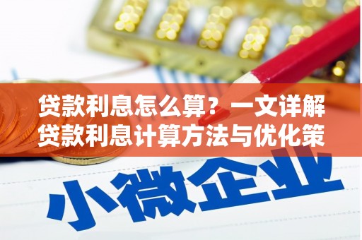 新河贷款利息怎么算？一文详解贷款利息计算方法与优化策略