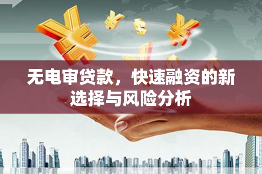 新河无电审贷款，快速融资的新选择与风险分析