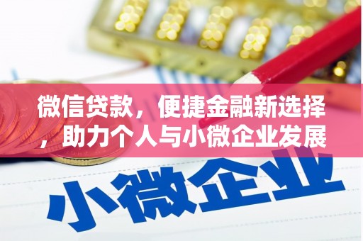 新河微信贷款，便捷金融新选择，助力个人与小微企业发展