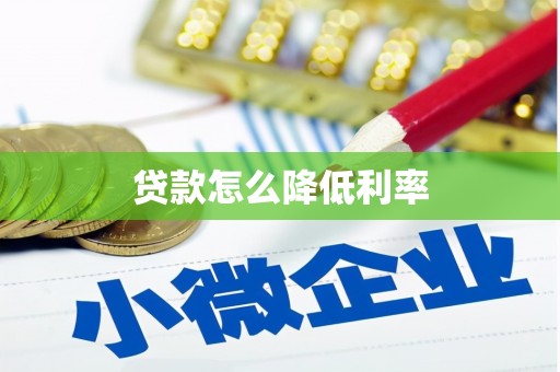新河贷款怎么降低利率