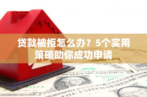 新河贷款被拒怎么办？5个实用策略助你成功申请