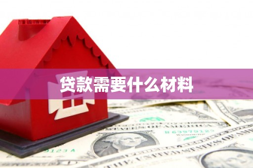 新河贷款需要什么材料